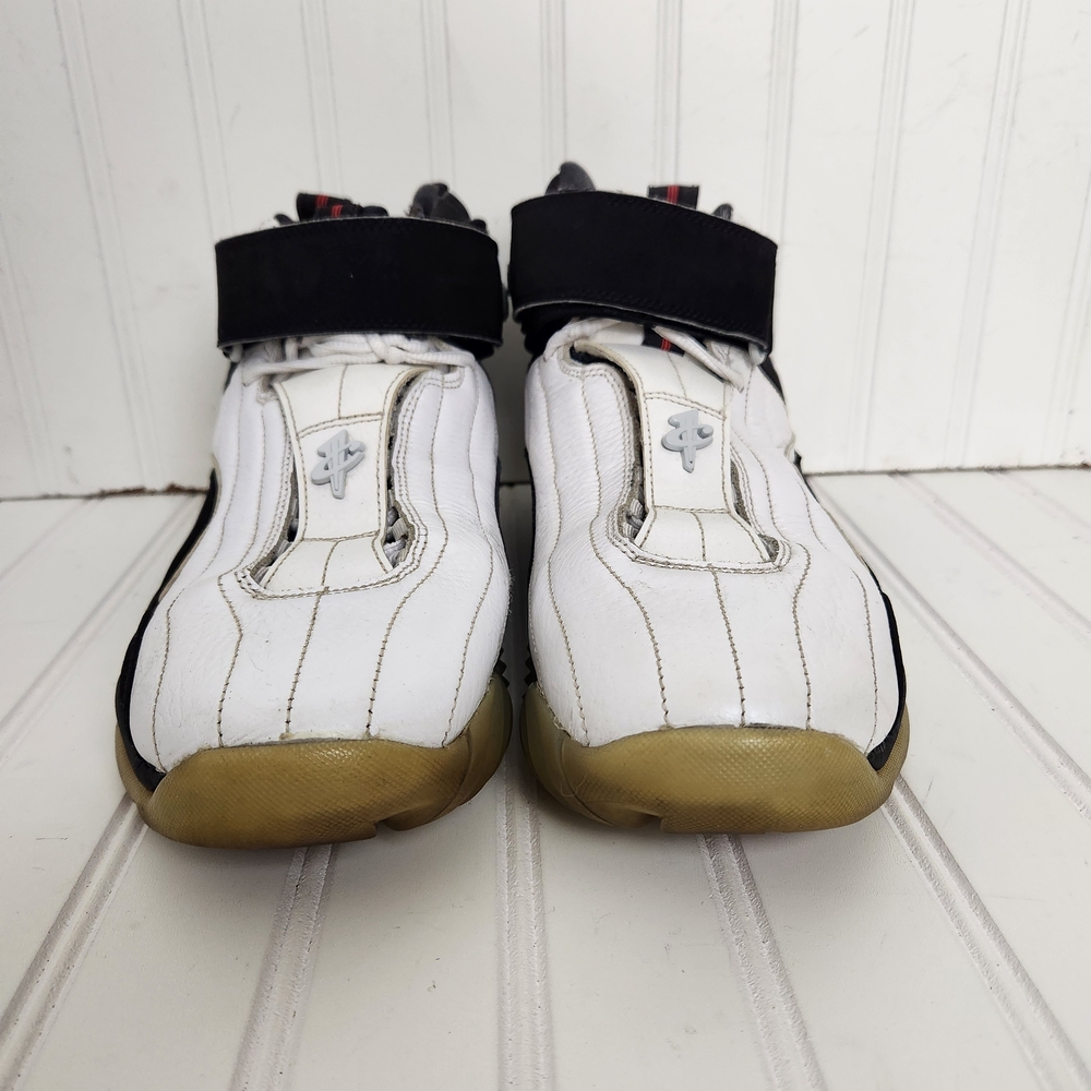 Nike Air Penny 4 Men 10.5 Black/White Chicago Bulls Athletic Sneakers 864018-101 - Picture 3 of 14